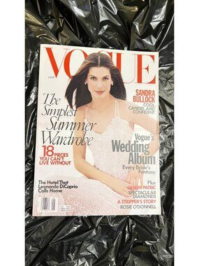 Vogue Magazine June 1998 Sandra Bullock No Label